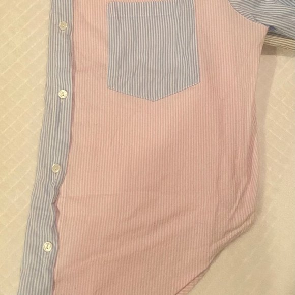 Multi-color Color Block Button down - Picture 4 of 9